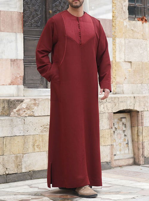 Sana Twine Embroidered Thobe